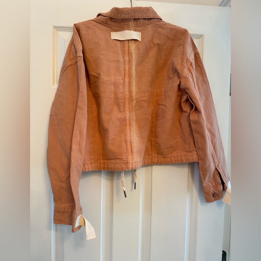 Etica Sloane Cropped Drawstring Canvas Jacket Siz… - image 4